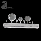 Clear Lenses - Set of 8 Lenses - Various-Clear Resin-Photo1-Zinge Industries