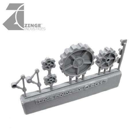 Modular Tank Track Innards Set - 1 x Wheels/Cogs sprue-Vehicle Accessories, Vehicles-Photo1-Zinge Industries