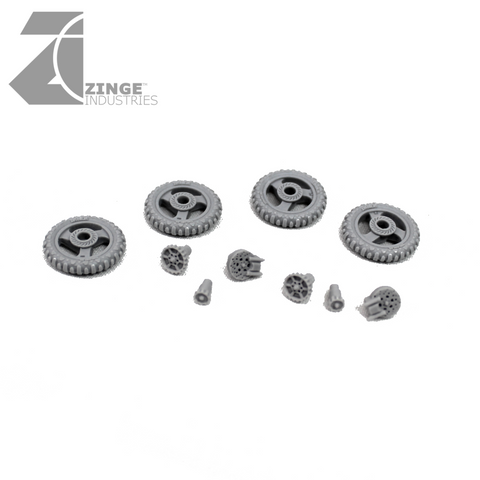 Motorbike Wheels - 4 x 19mm Wheels (Set 1)-Vehicle Accessories-Photo1-Zinge Industries