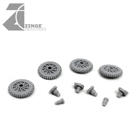 Motorbike Wheels - 4 x 19mm Wheels (Set 2)-Vehicle Accessories-Photo1-Zinge Industries