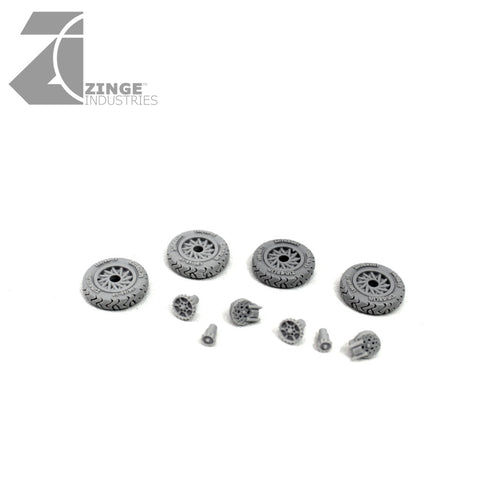 Motorbike Wheels - 4 x Regular Tread 19mm Wheels-Vehicle Accessories-Photo1-Zinge Industries