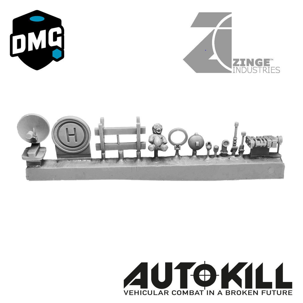 AutoKill - Bear Essentials - (Range of Items, Hatches, Windshield Cannons, Skulls and Others) - 20mm Scale-Vehicle Accessories-Photo1-Zinge Industries