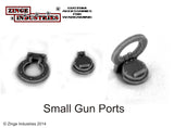 Hatch - Very Small Round Gun Port Assembly X6-Vehicle Accessories, Scenery-Photo2-Zinge Industries