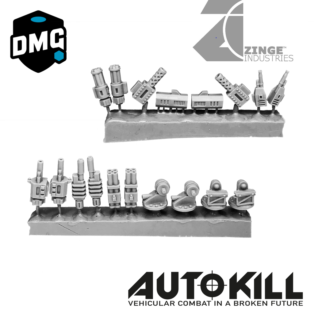 AutoKill - Double Trouble - (Range of Guns, Cannons, Mounts and Others) - 20mm Scale-Vehicle Accessories-Photo1-Zinge Industries