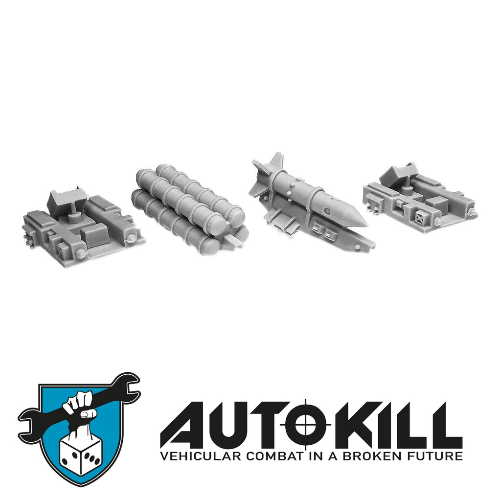 AutoKill - Arms Race Sprue - (Rocket, Mini ICBM, Launcher) - 20mm Scale-Vehicle Accessories-Photo1-Zinge Industries