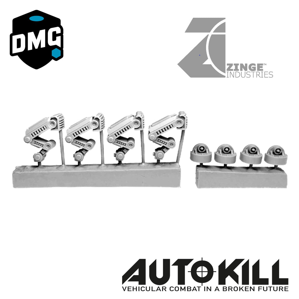 Legs Designed for AutoKill & Gaslands "Mecha Move" - 20mm Scale-Vehicle Accessories-Photo1-Zinge Industries