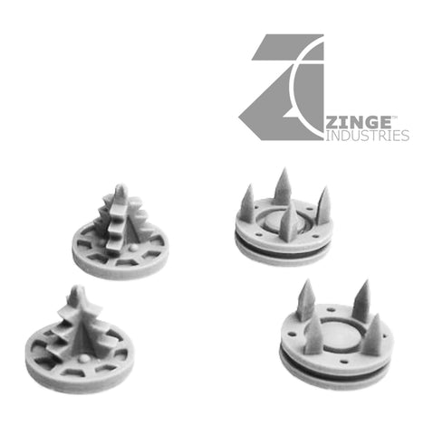 AutoKill - Shredder Hub Caps - 20mm Scale-Vehicle Accessories-Photo1-Zinge Industries