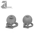 Hatches - Small Round Hatches - Sprue of 2-Vehicle Accessories, Scenery-Photo1-Zinge Industries
