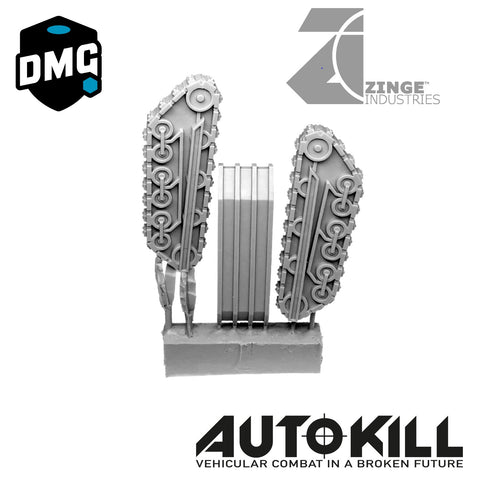 Open Tank Tracks Designed for AutoKill & Gaslands "Tread Head" - 20mm Scale-Vehicle Accessories-Photo1-Zinge Industries