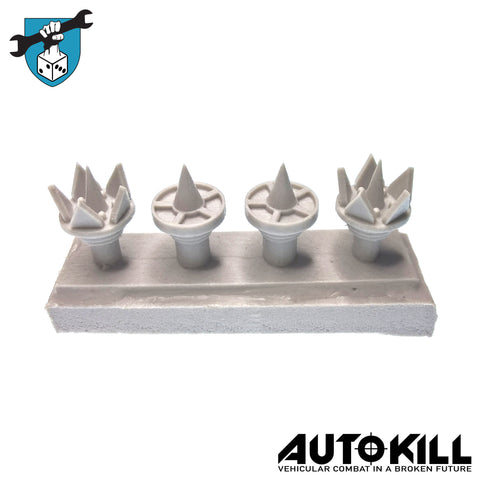 AutoKill - Wheel Spikes - 20mm Scale-Vehicle Accessories-Photo1-Zinge Industries